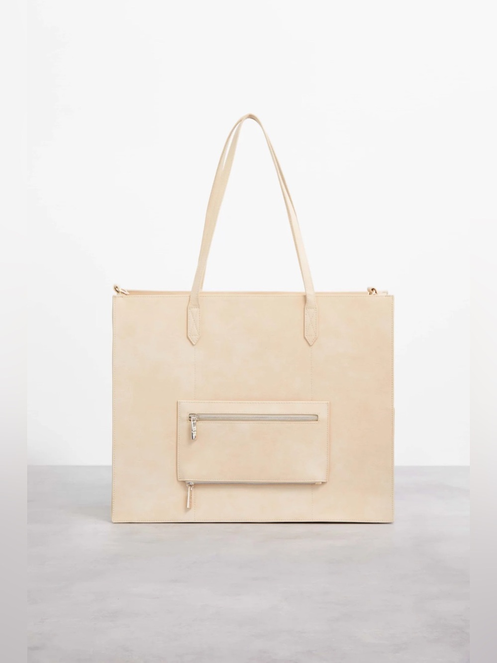 BÉIS The Work Tote in Beige Travel Business Casual Professional Career Wear